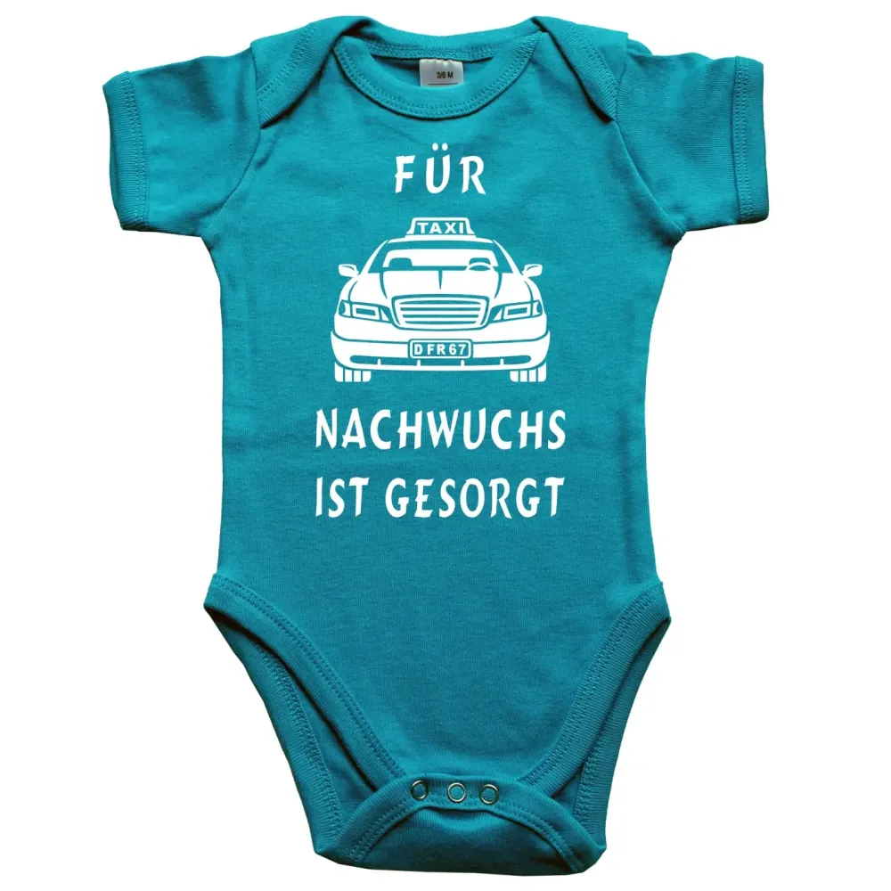 Baby‑Body mit Berufsmotiv Taxi