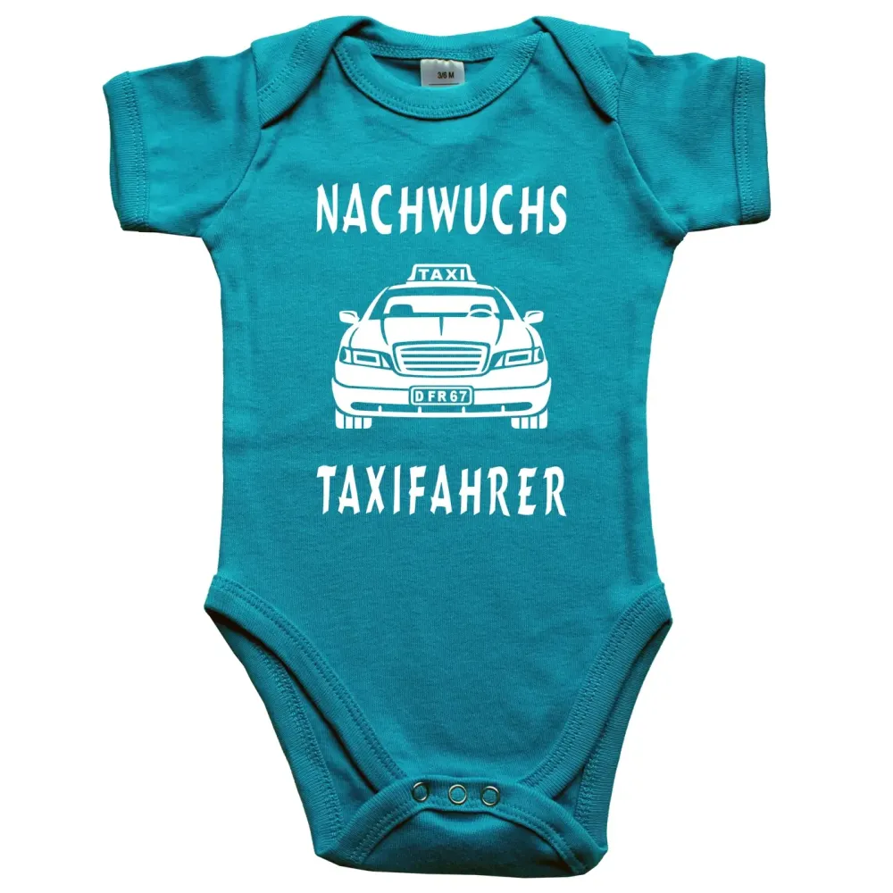 Baby‑Body mit Taxi für Taxifahrer‑Eltern