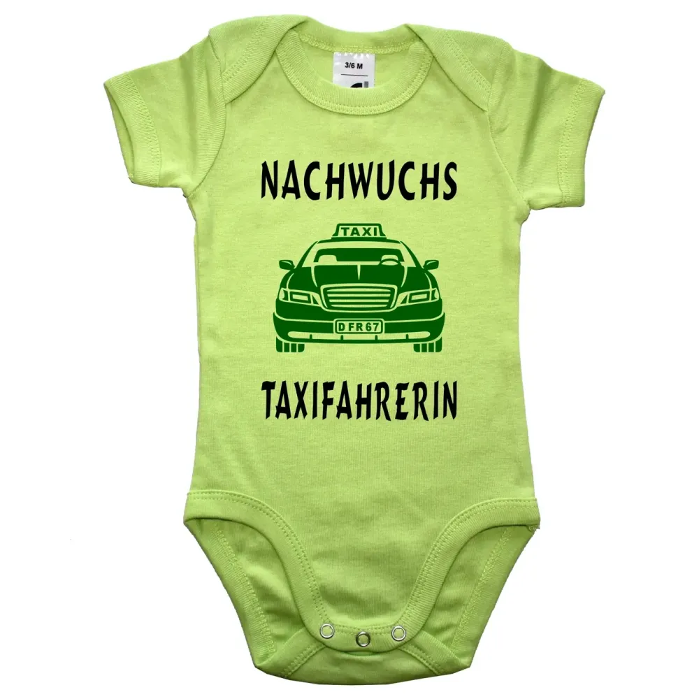 Baby‑Body mit Taxi‑Illustration für Babys