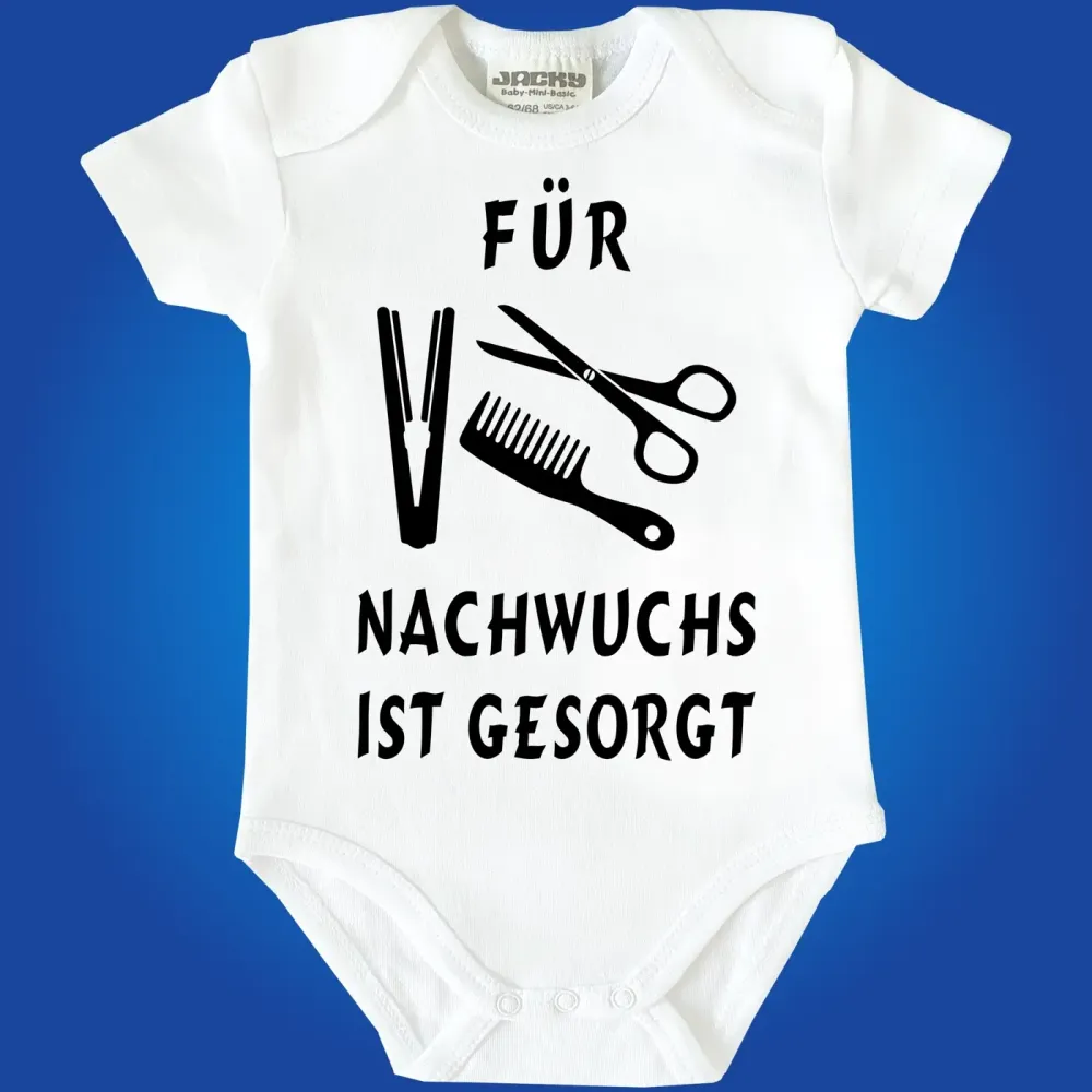 Baby-Body mit Aufdruck Friseur Friseurin