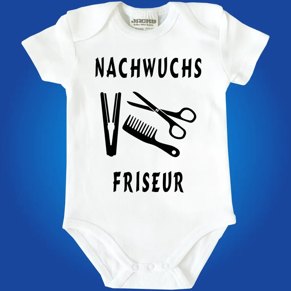 Baby-Body mit Druck Friseur Friseurin