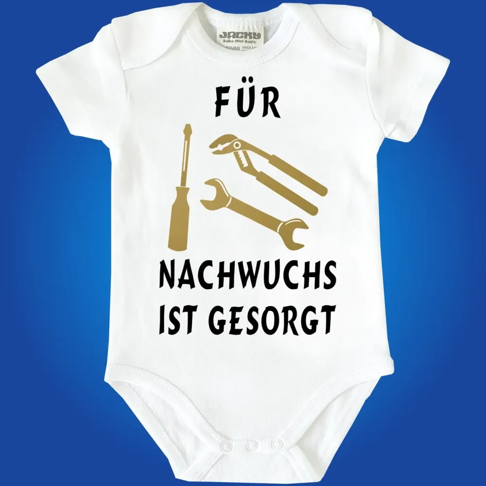 Preview: Baby-Body mit Aufdruck Nachwuchs Handwerkder