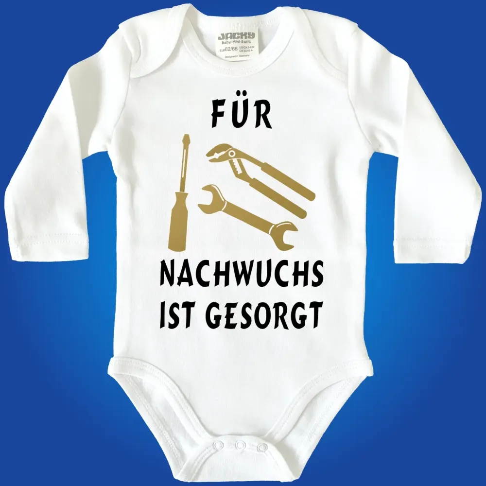 Preview: Baby-Body mit Aufdruck Nachwuchs Handwerker