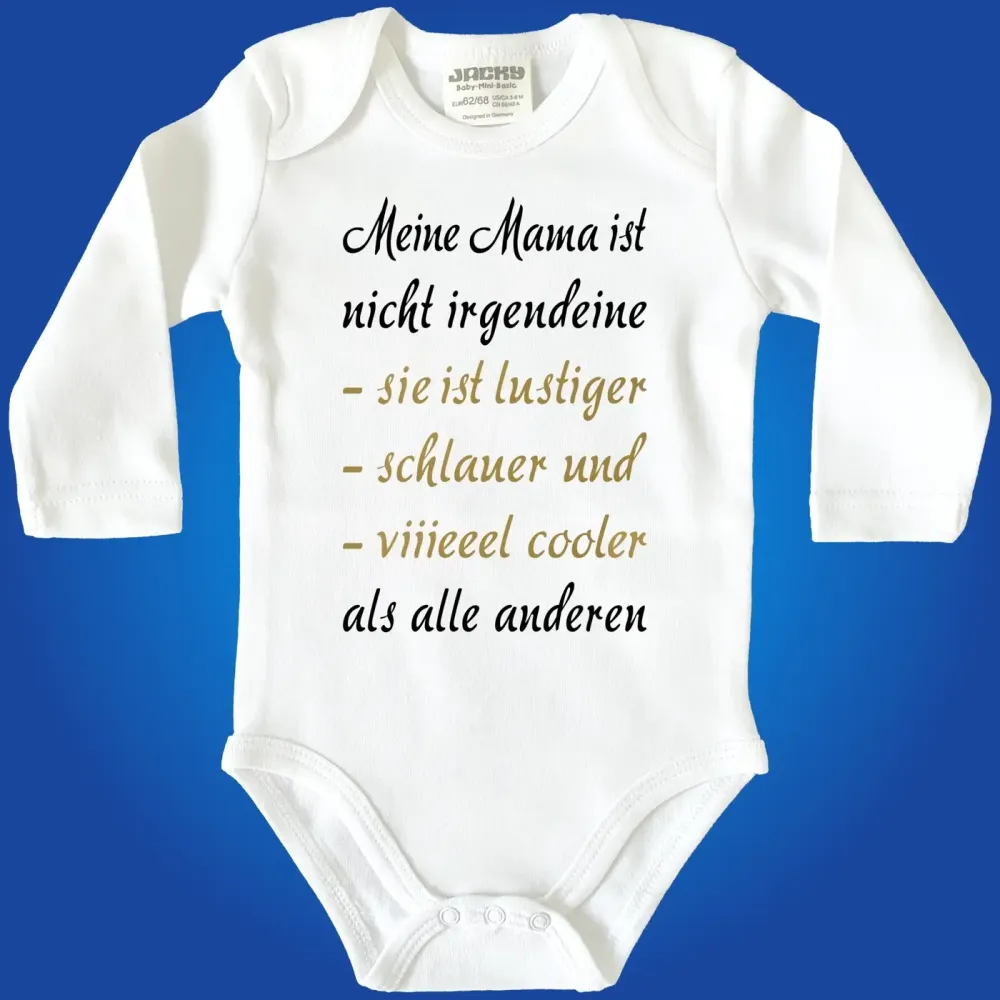 Preview: Baby‑Body mit humorvollem Spruch für Onkel oder Tante