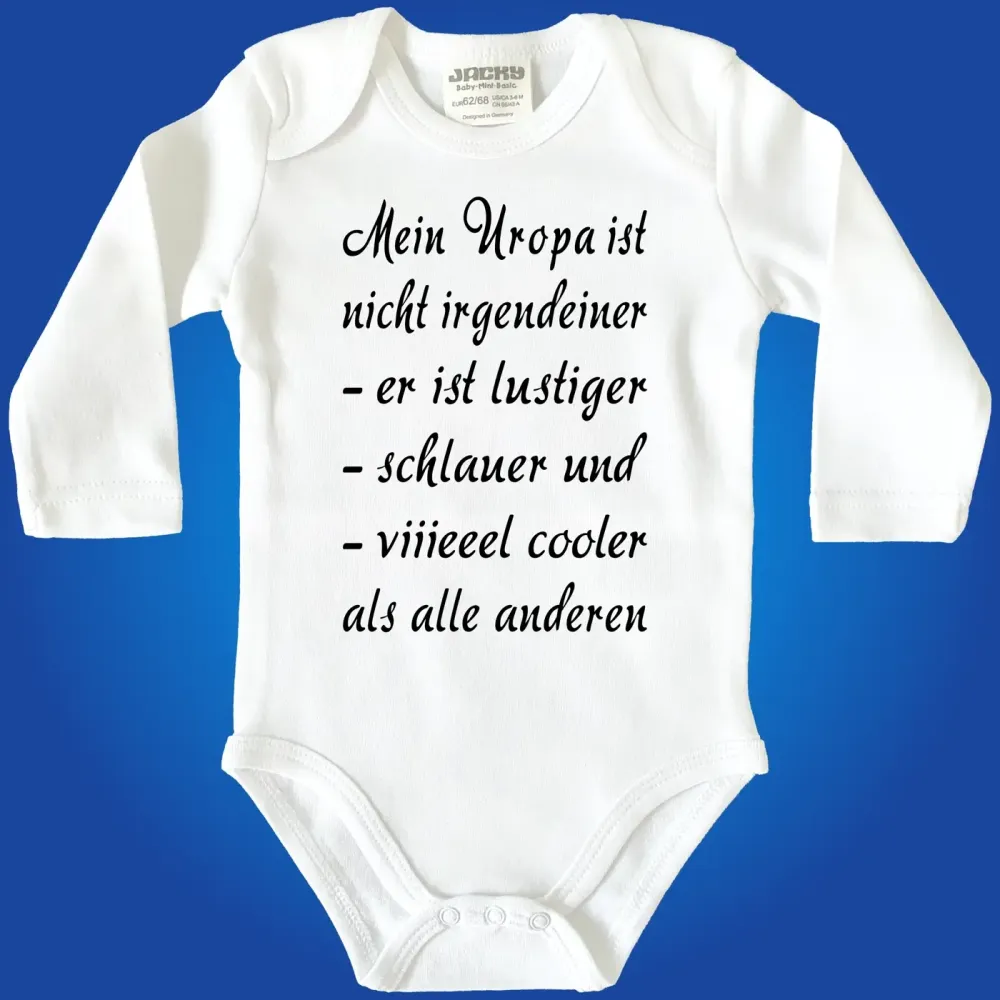Babybody „Meine Oma ist lustiger, schlauer und cooler“