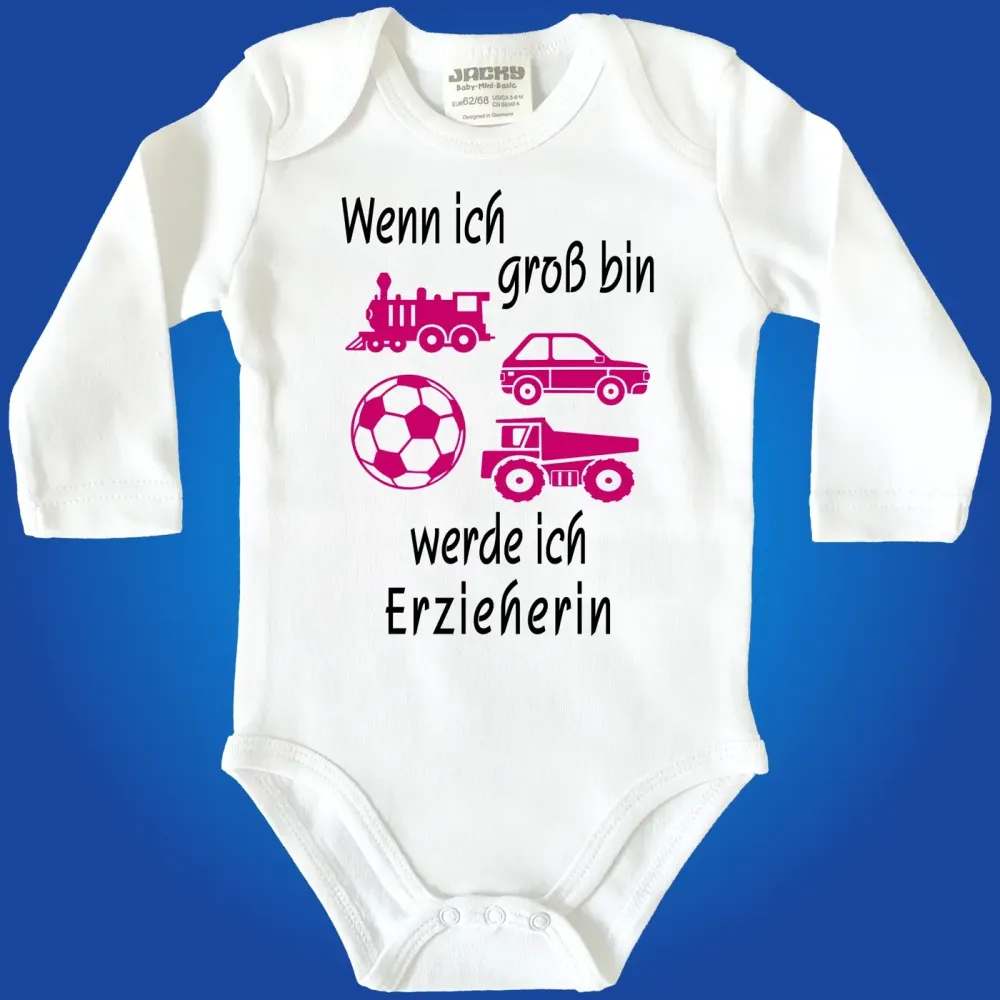 Babybody mit Berufswunsch Pilot
