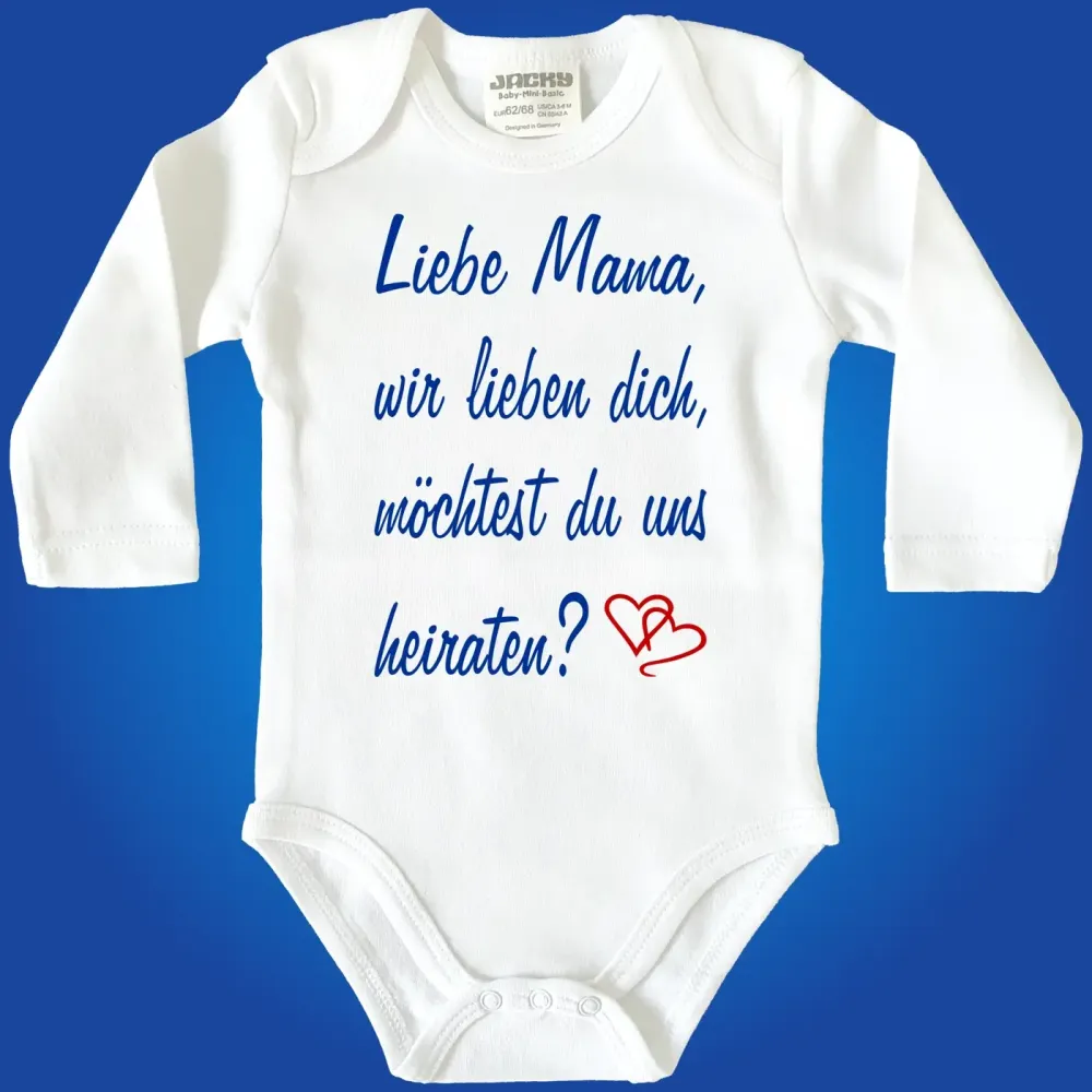 Preview: Babybody mit emotionalem Heiratsantrag aus Babysicht
