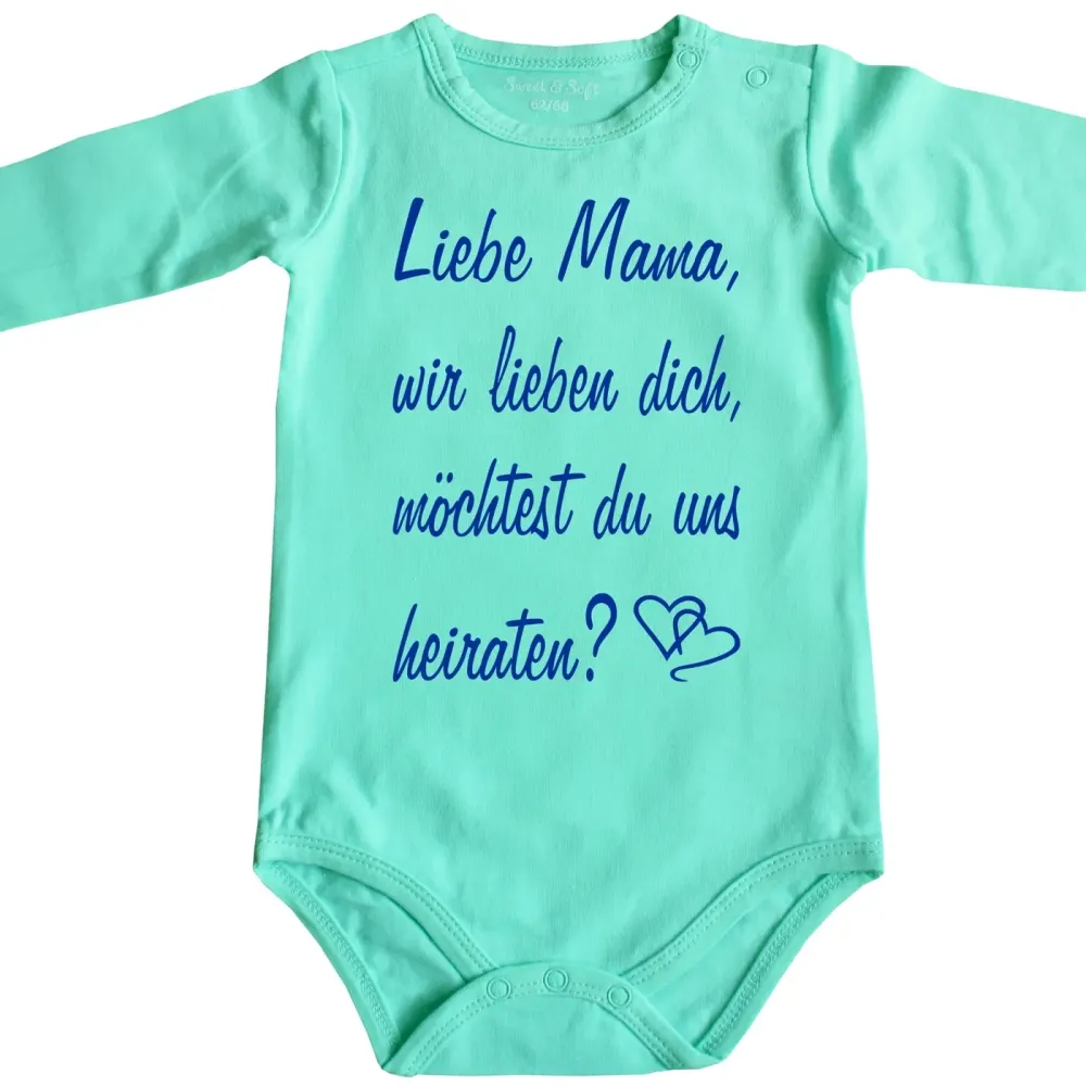 Baby‑Body als kreativer Heiratsantrag