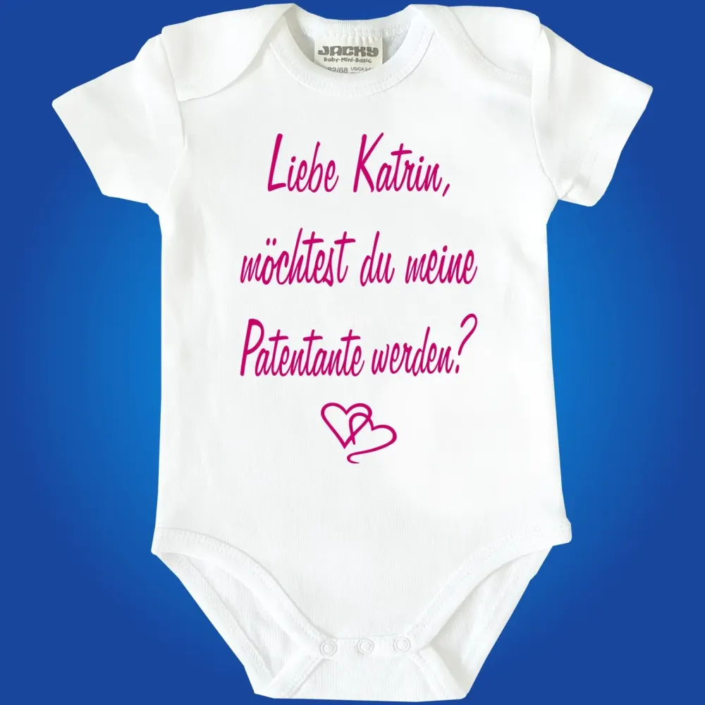 Baby‑Body für Taufe mit personalisiertem Text