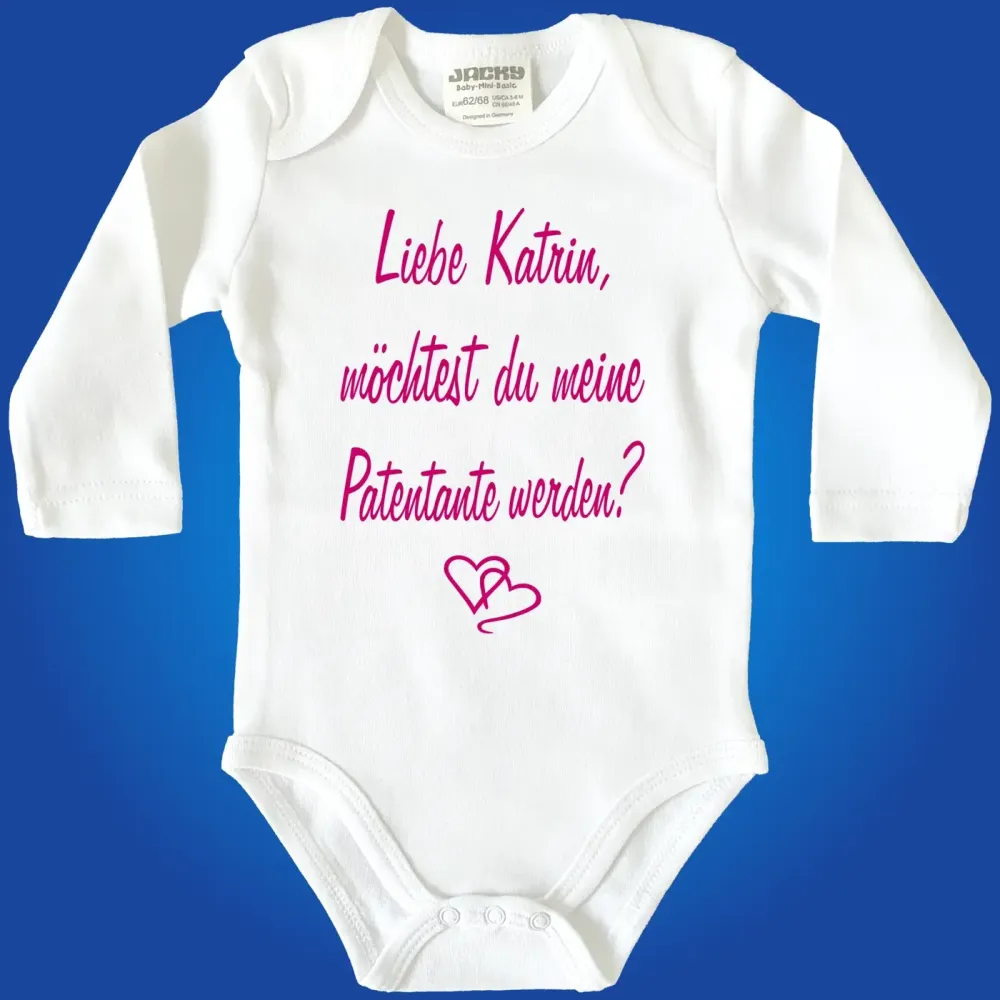 Babybody „Willst du mein Patenonkel werden?“