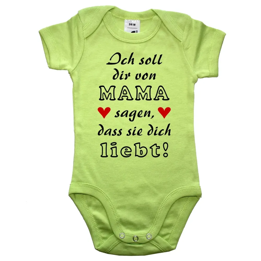 Babybody mit süßem Baby Text