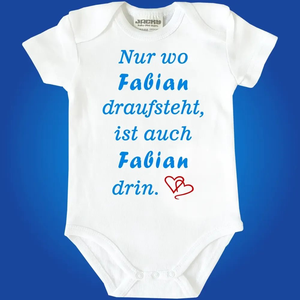 Preview: Baby‑Body „Nur wo Name draufsteht, ist Name drin“