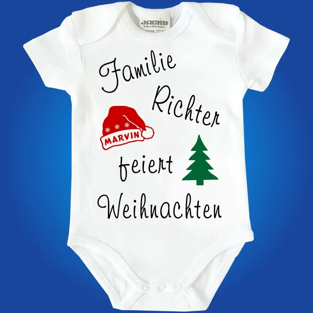 Preview: Babybody für Weihnachten zum Weihnachtsfest