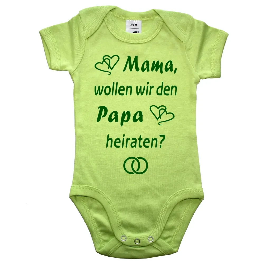 Baby-Body mit Druck Hochzeitsantrag