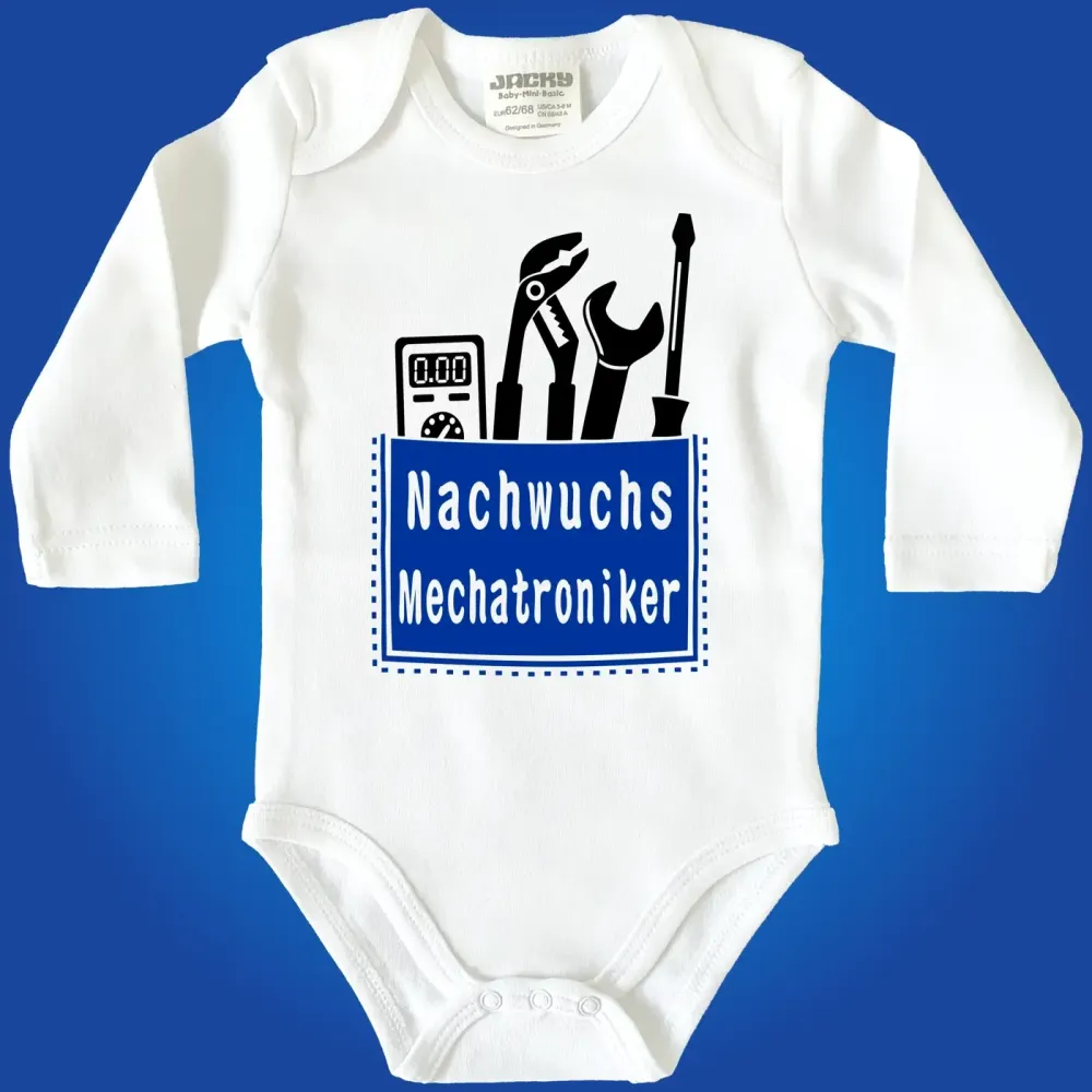 Baby-Body mit Druck Metallbauer