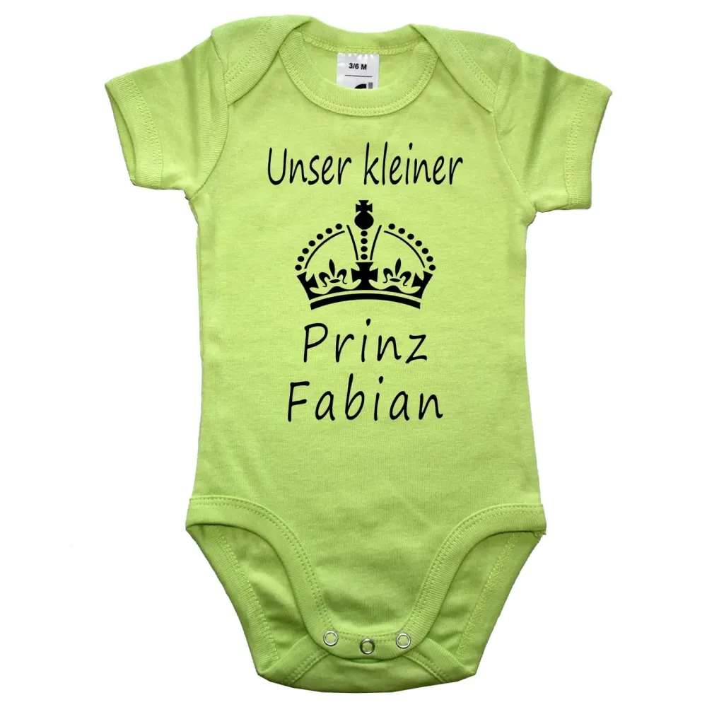 Baby-Body Krone Motiv Prinz