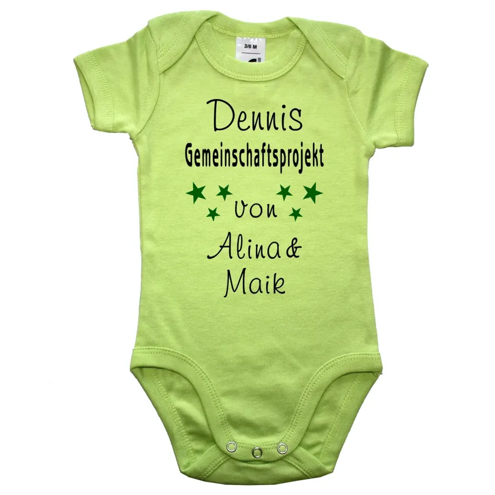 Preview: Babybody Wunschname personalisiert