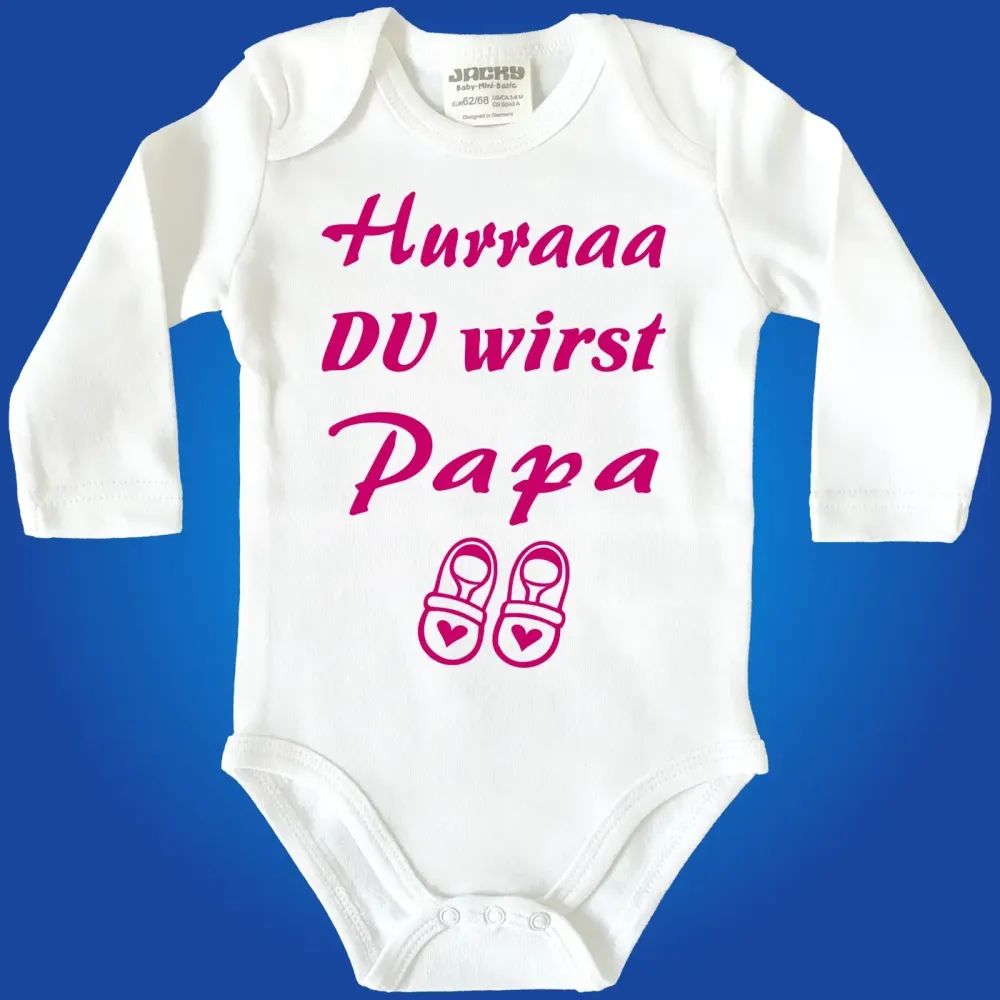 Baby-Body mit Druck - Du wirst Papa