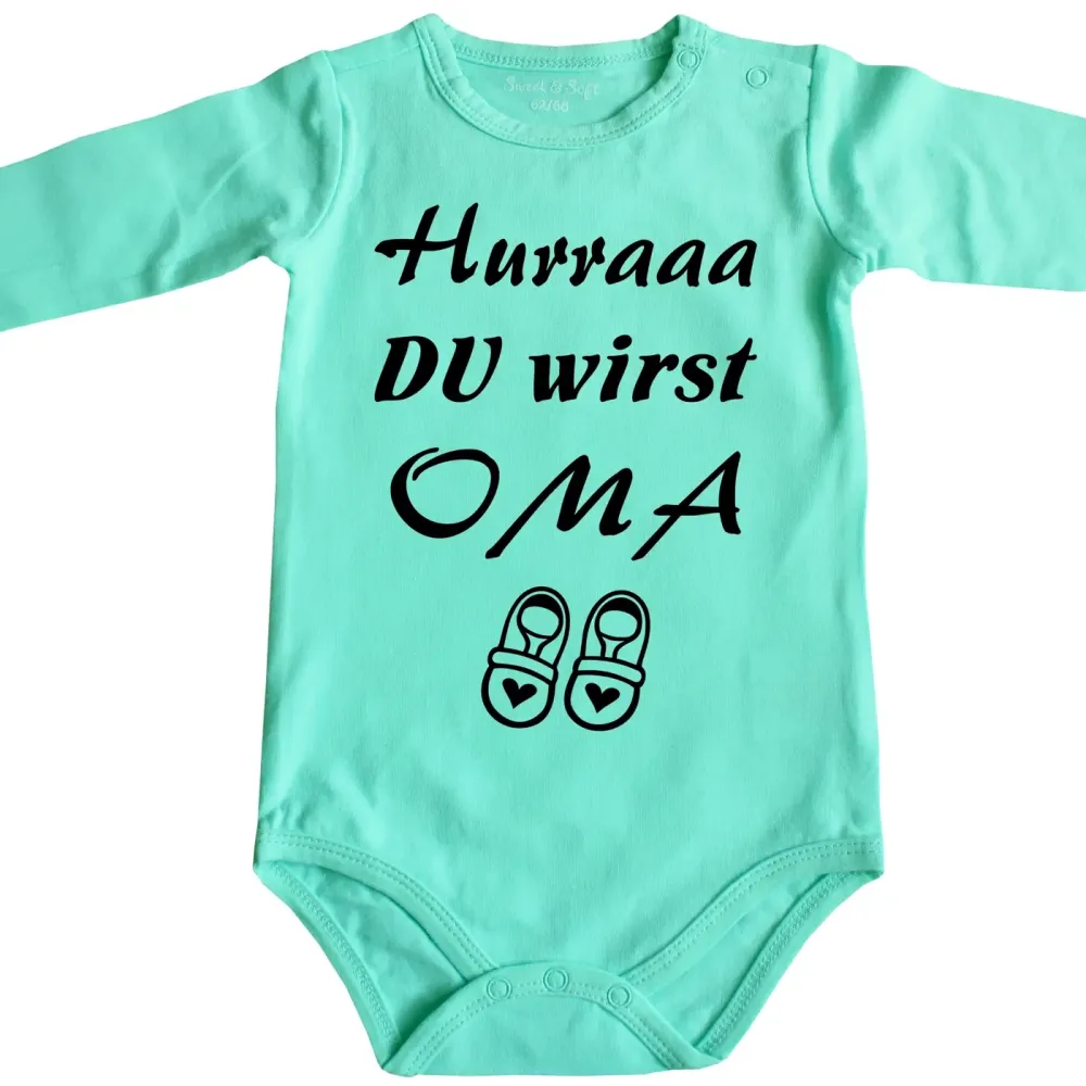 Baby-Body mit Druck - Du wirst Oma