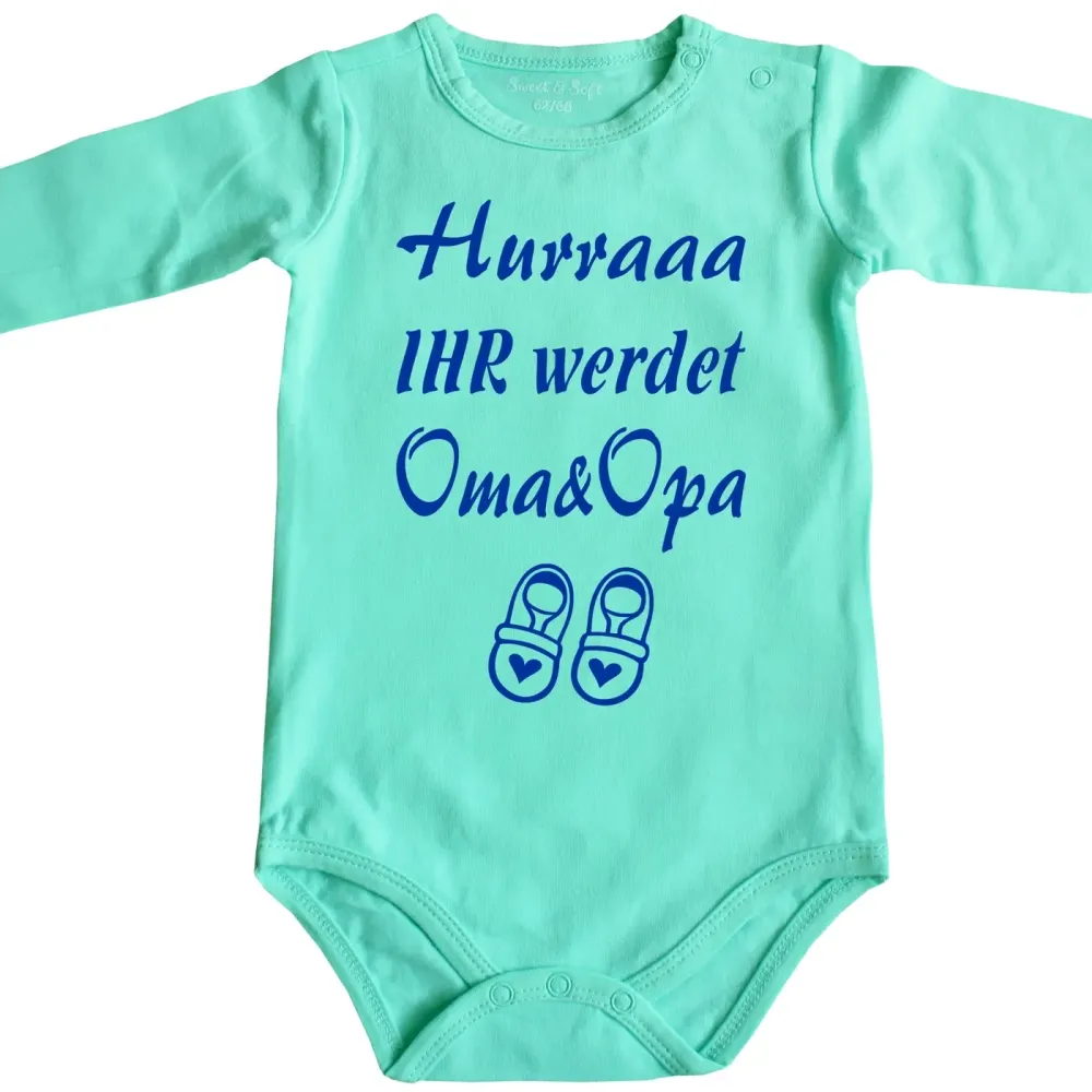 Preview: Babybody mit Babyschuhe