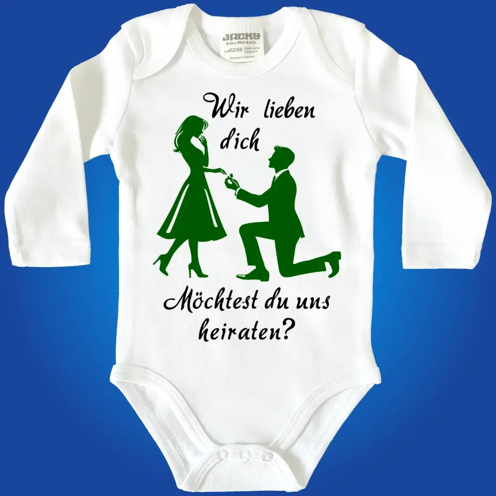 Baby-Body mit Druck Heiraten