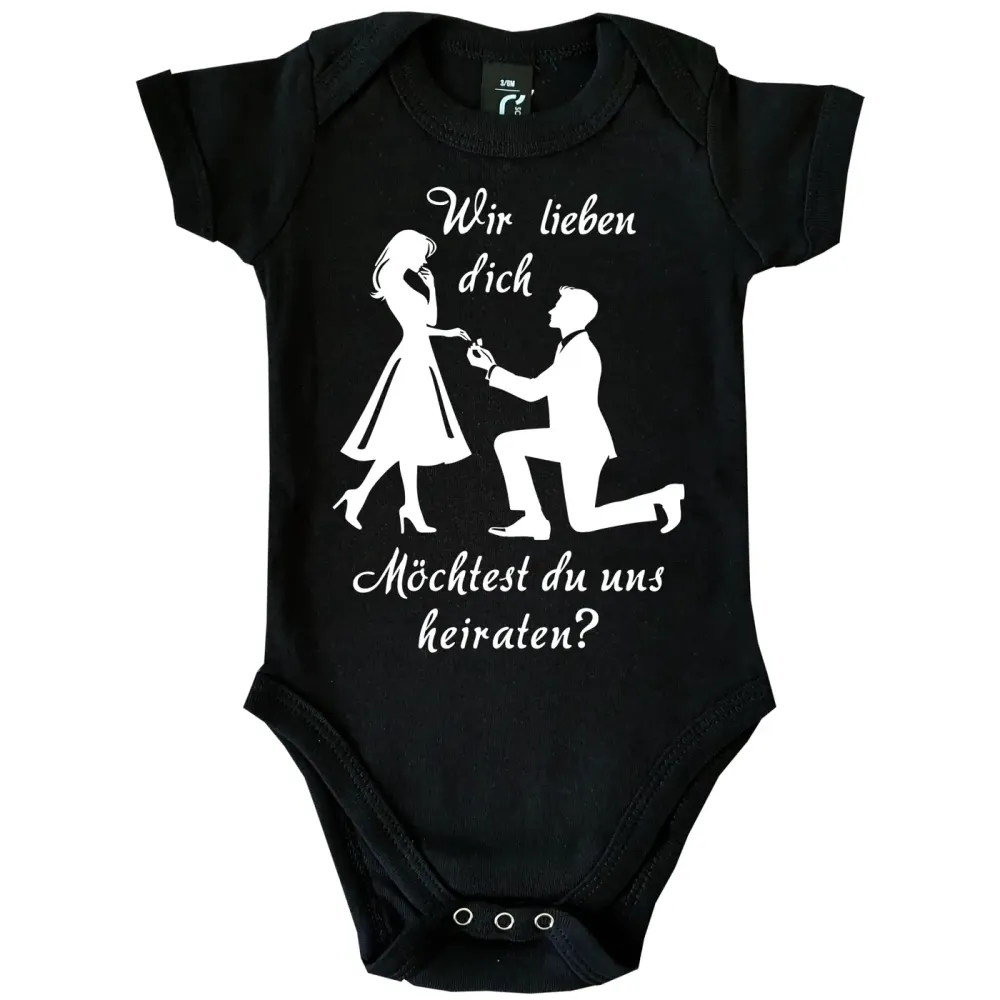 Baby-Body mit Druck Heiratsantrag