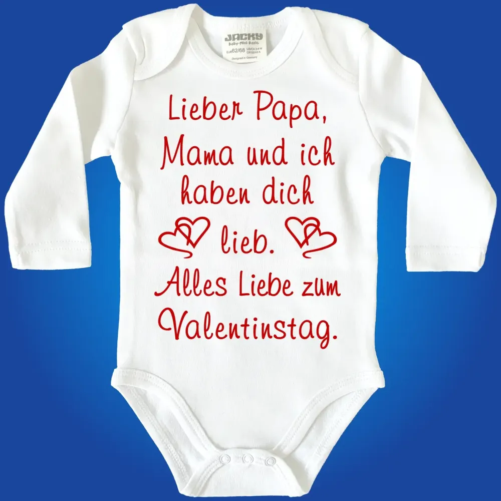 Baby-Body zum Valentinstag