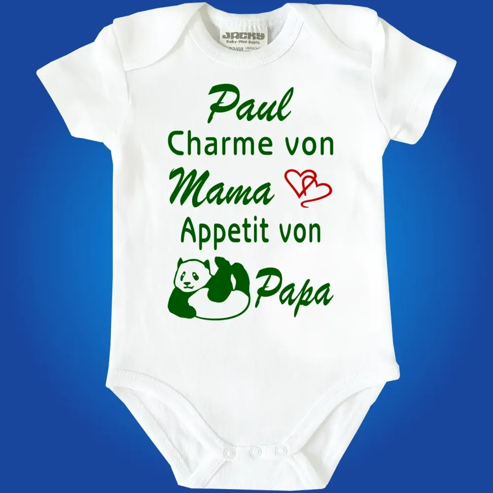 Babybody Appetit von Papa Spruch