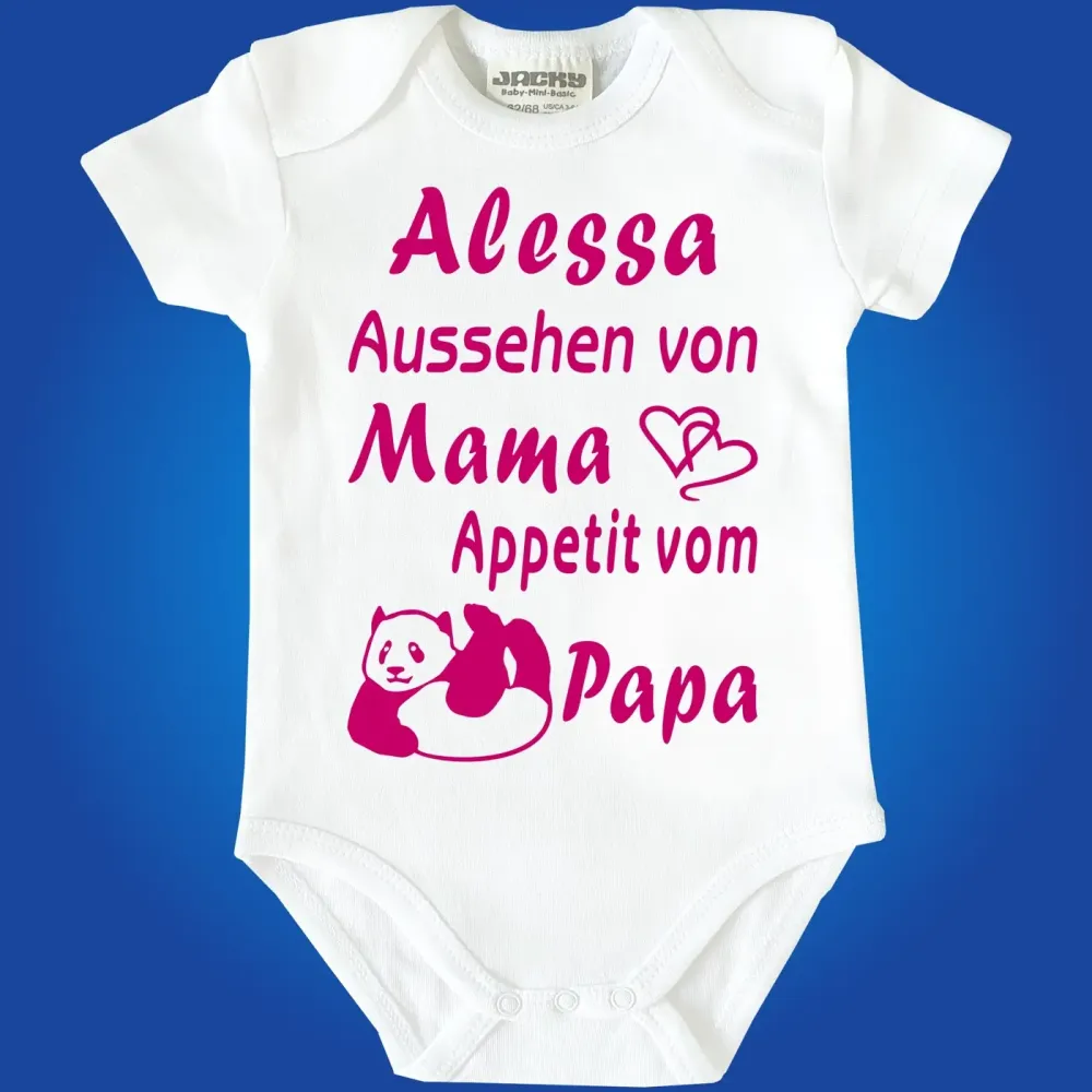 Preview: Baby-Body mit Druck Appetit von Papa