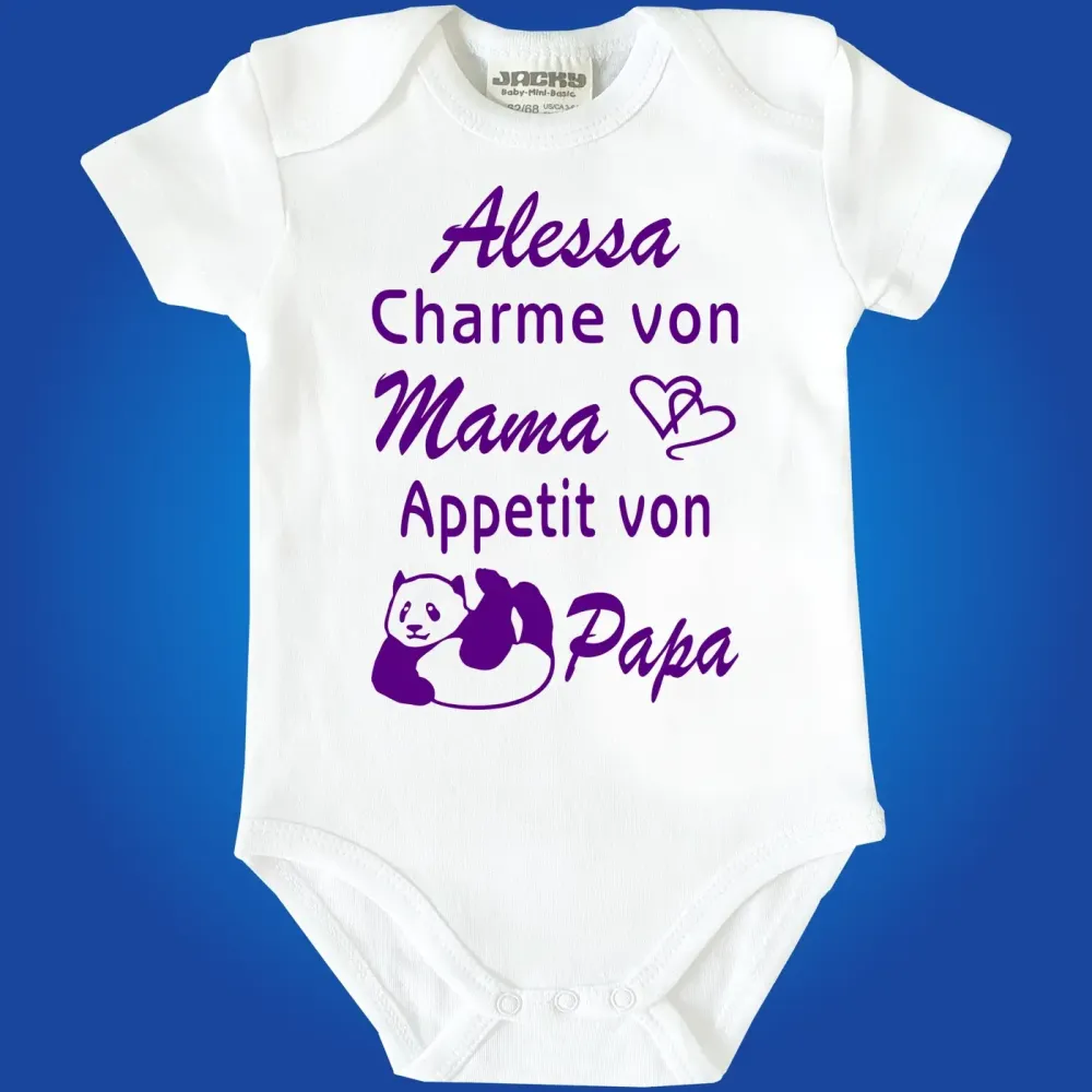 Preview: Babybody mit witzigem Spruch