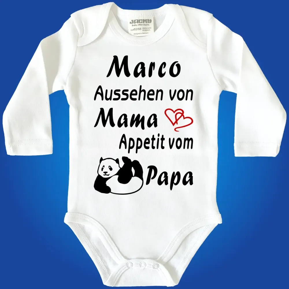 Baby-Body mit lustigem Spruch