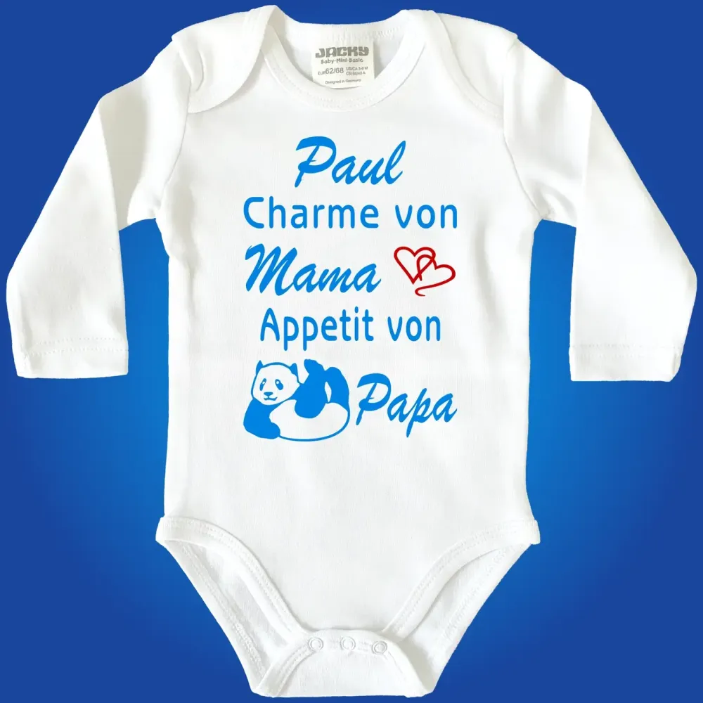 Babybody personalisiert mit Grafik