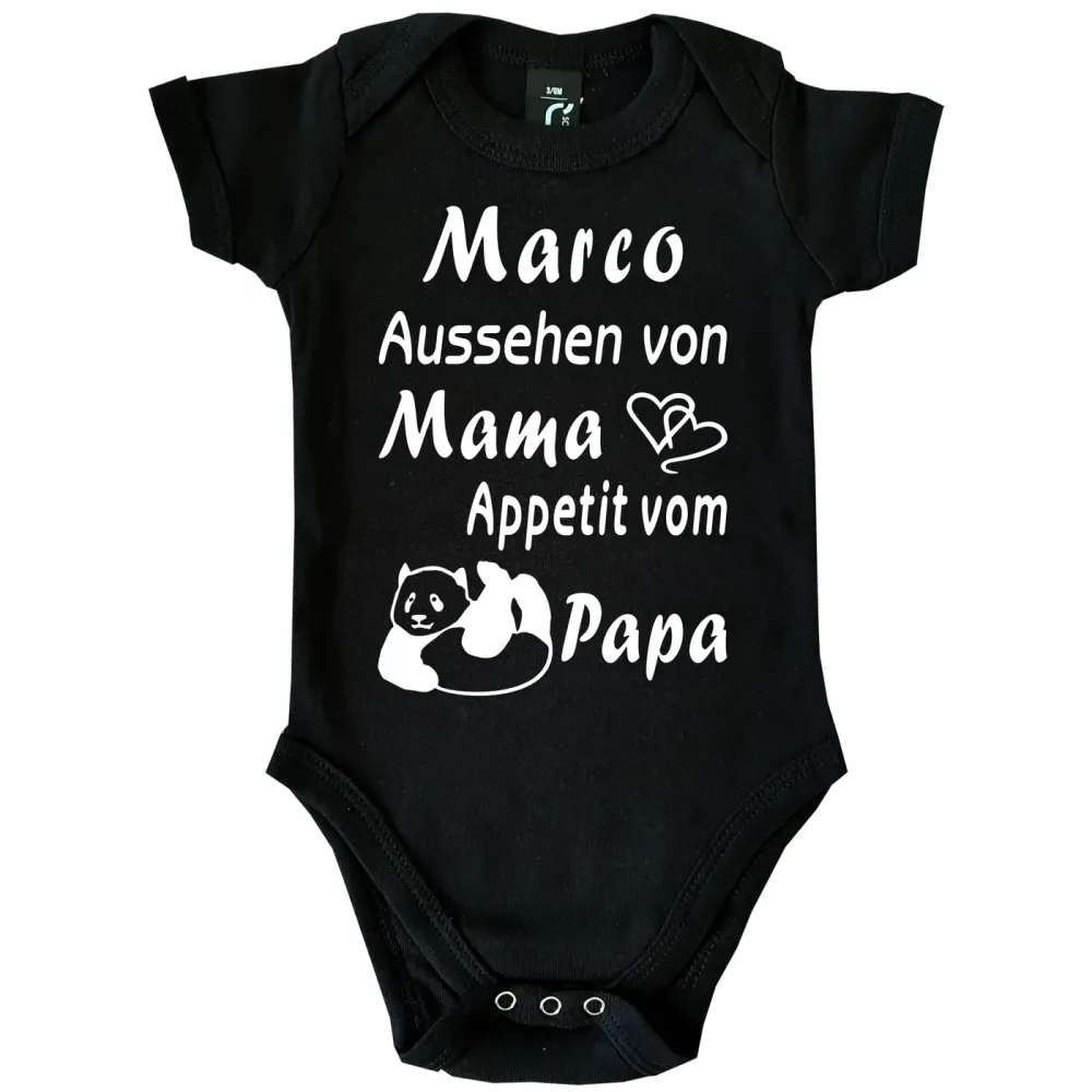 Preview: Baby-Body mit Druck Aussehen von Mama