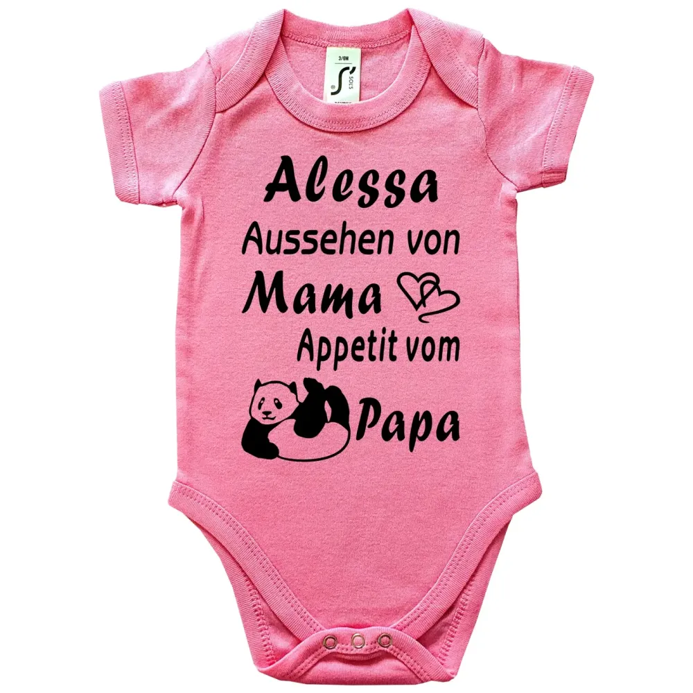 Preview: Baby-Body mit Druck Appetit von Papa
