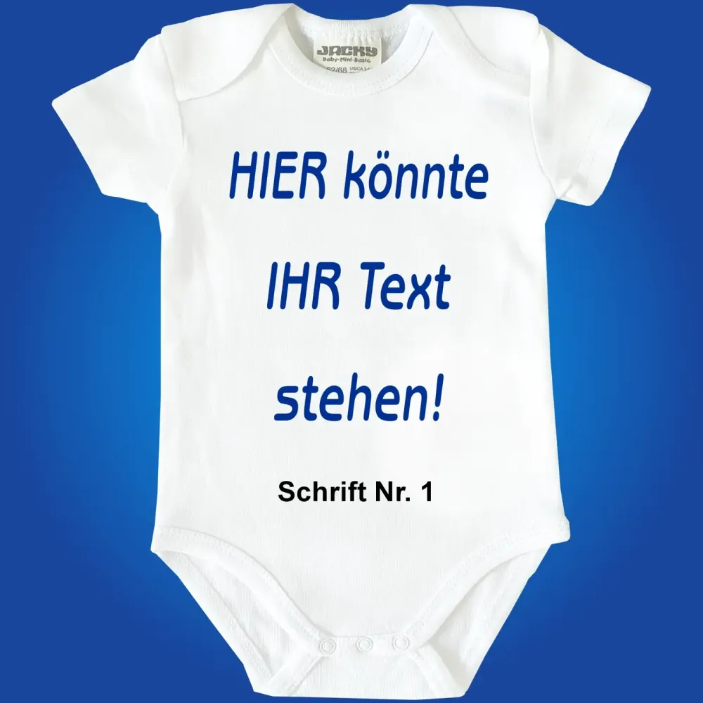 Preview: Baby-Body mit Wunschtext - Personalisiert