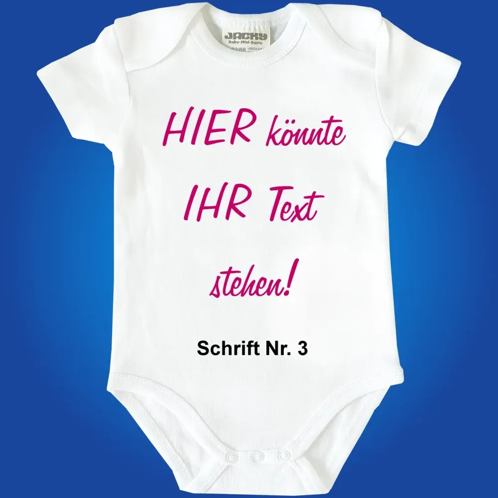 Baby-Body mit freier Textwahl - Personalisiert