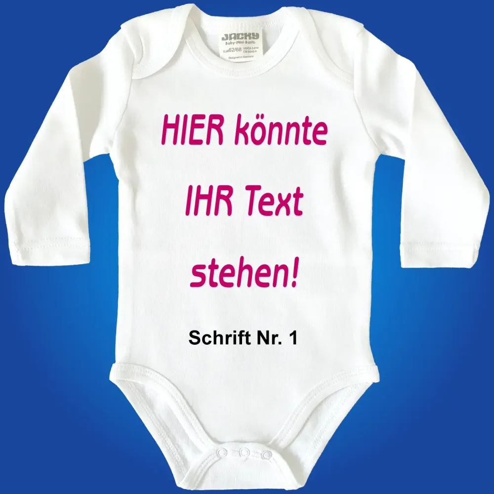 Baby-Body mit freier Textwahl - Personalisiert
