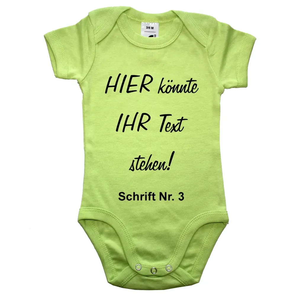 Baby-Body mit Wunschtext - Personalisiert