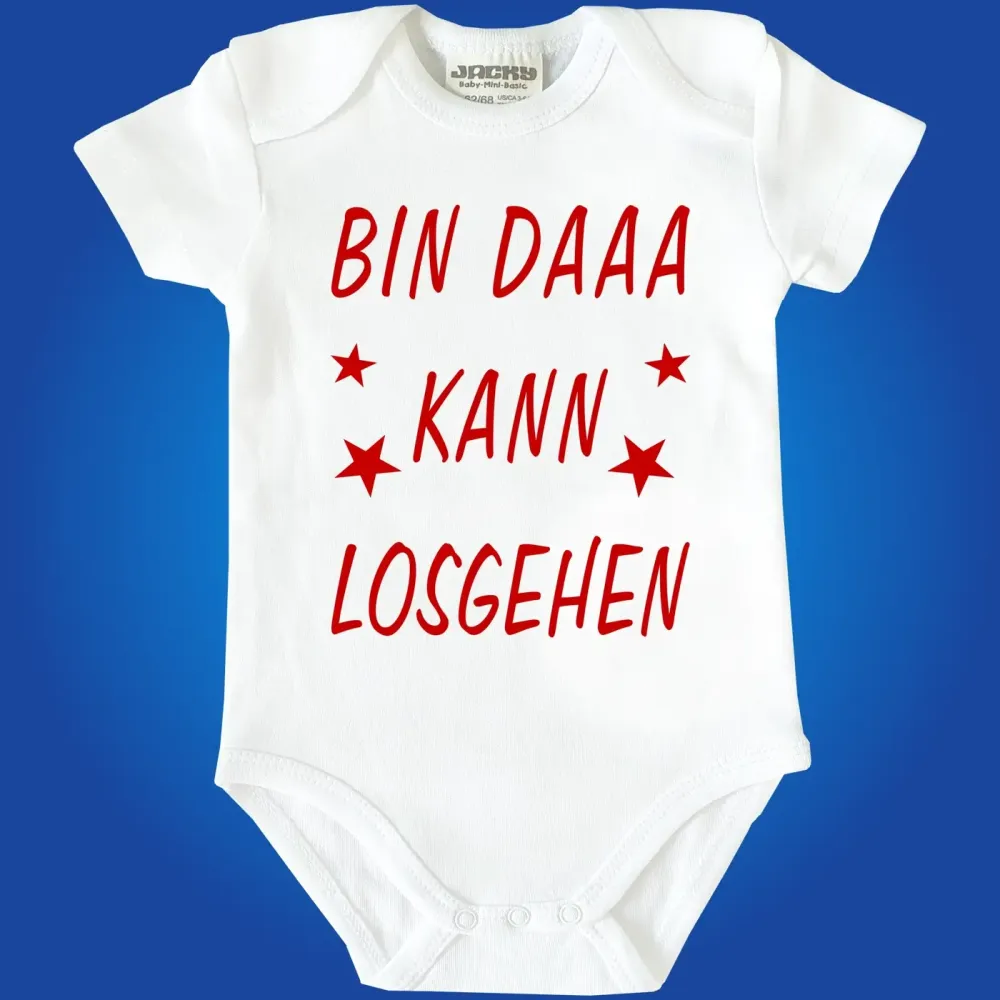 Baby-Body mit witzigem Geburtsspruch