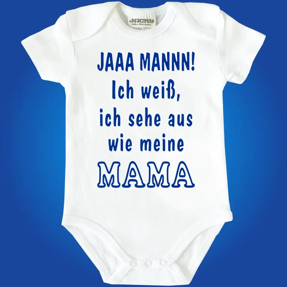 Preview: Baby‑Body mit witzigem Mama‑Spruch