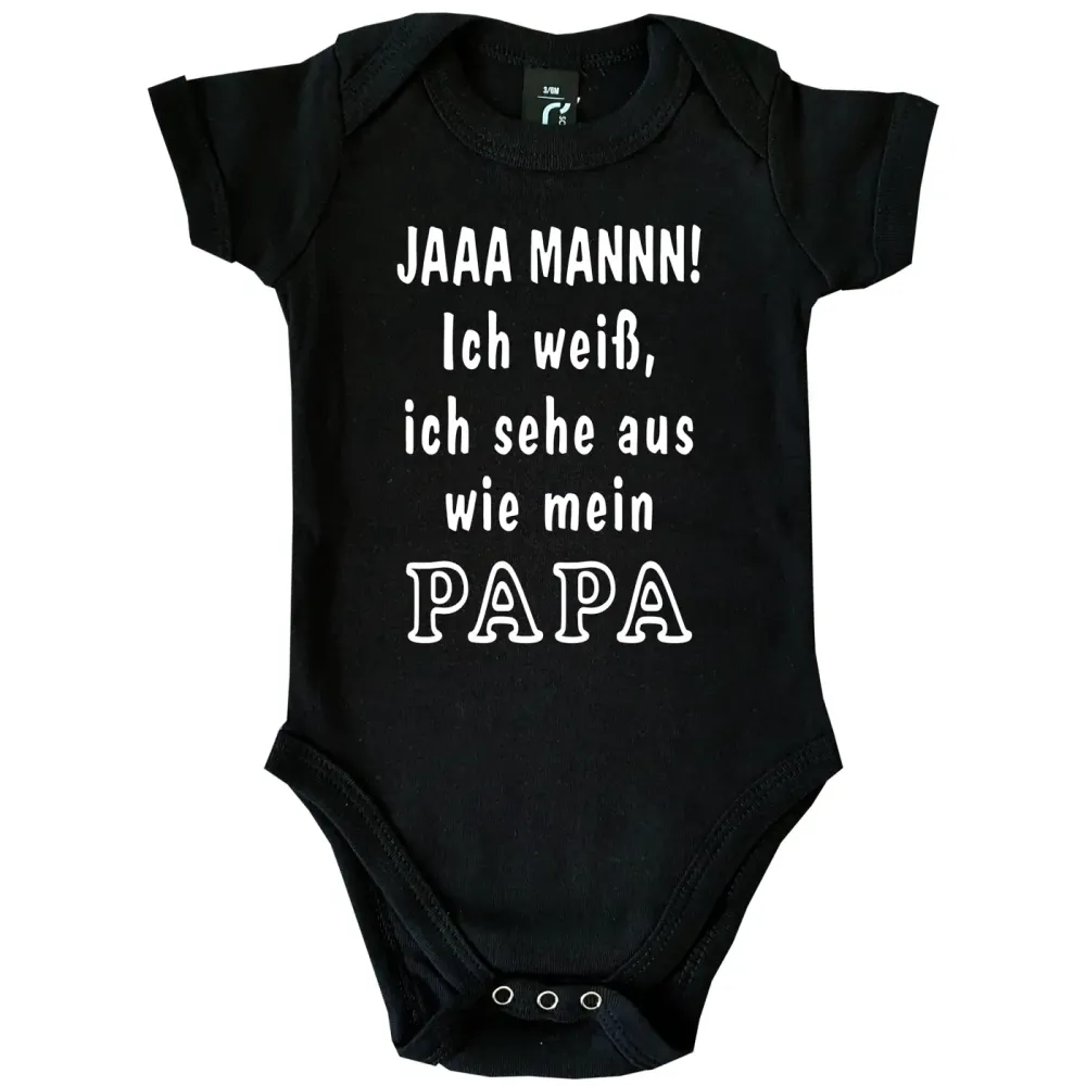Bedruckter Babybody mit witzigem Mama‑Design