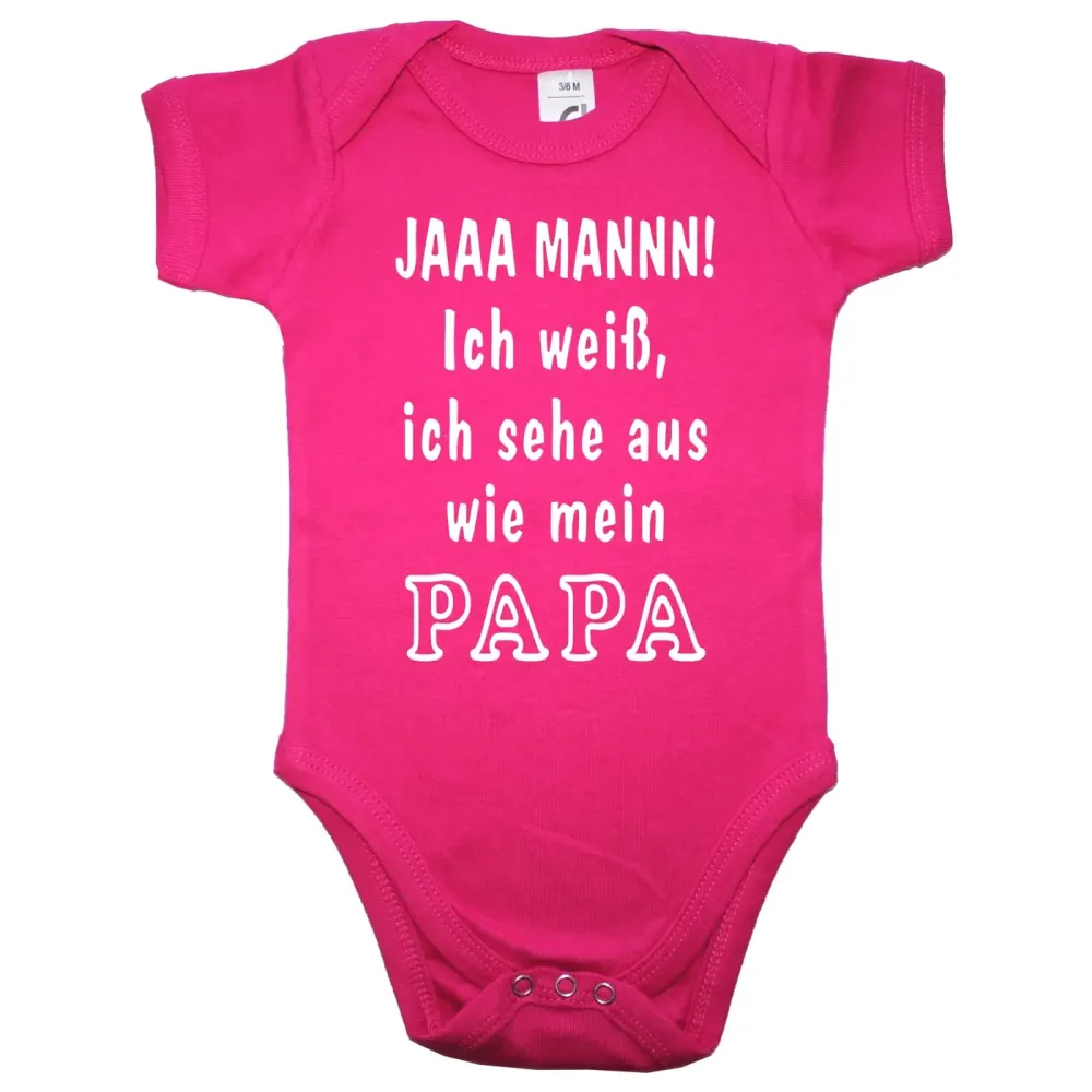 Baby‑Body mit humorvollem Text für Eltern