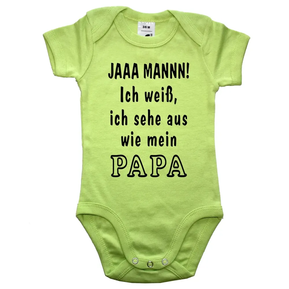 Babybody mit lustigem Familien‑Spruch