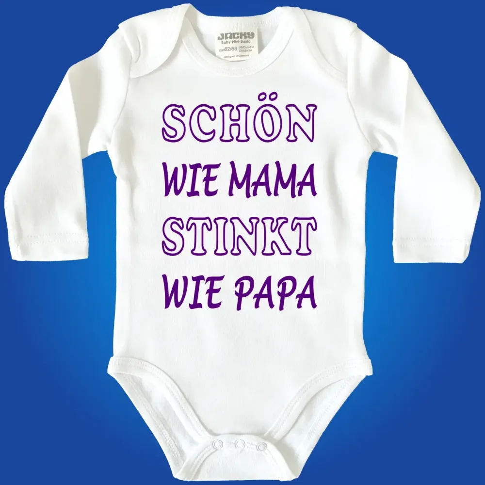 Preview: Baby‑Body mit frechem Spruch für Eltern