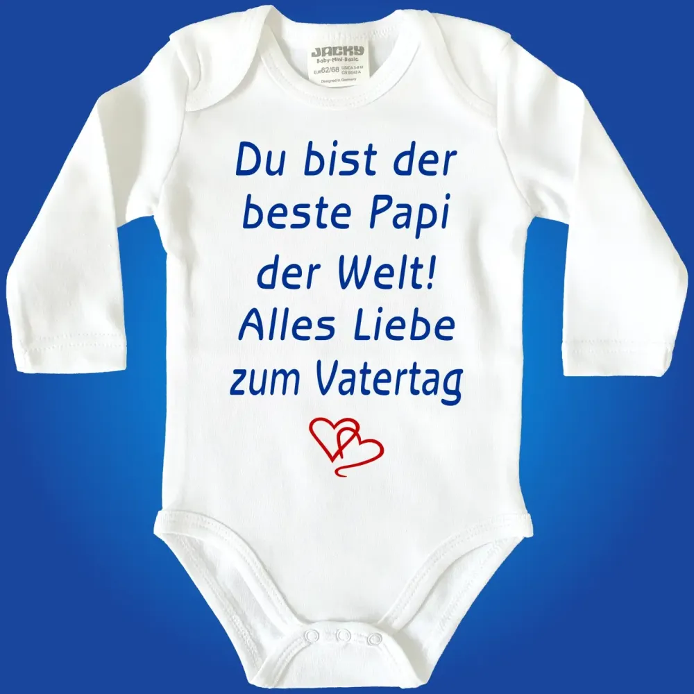 Preview: Baby-Body mit Druck Vatertag
