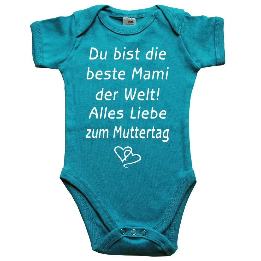 Preview: Baby-Body mit Aufdruck Muttertag