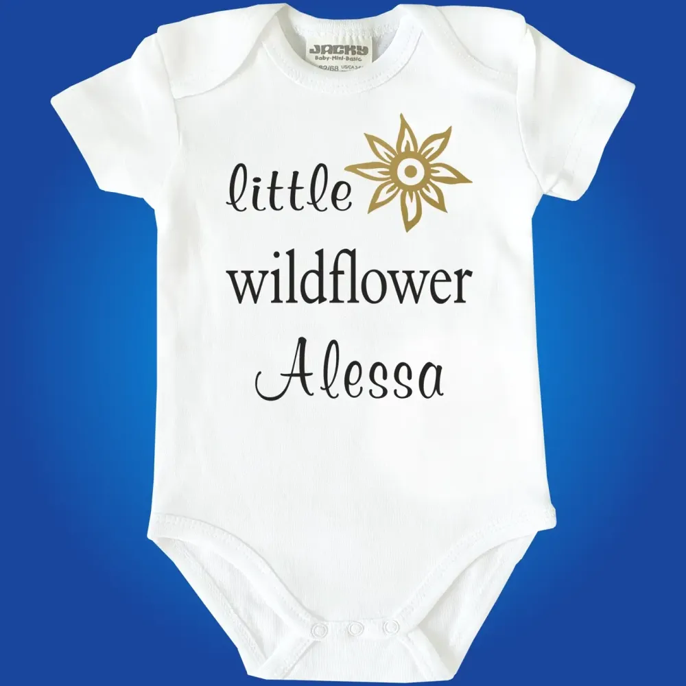Baby Body mit Druck Wildflower