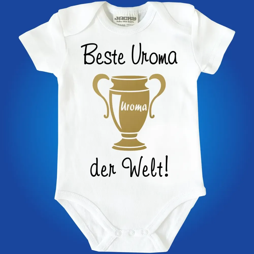 Preview: Baby-Body mit Aufdruck beste Uroma