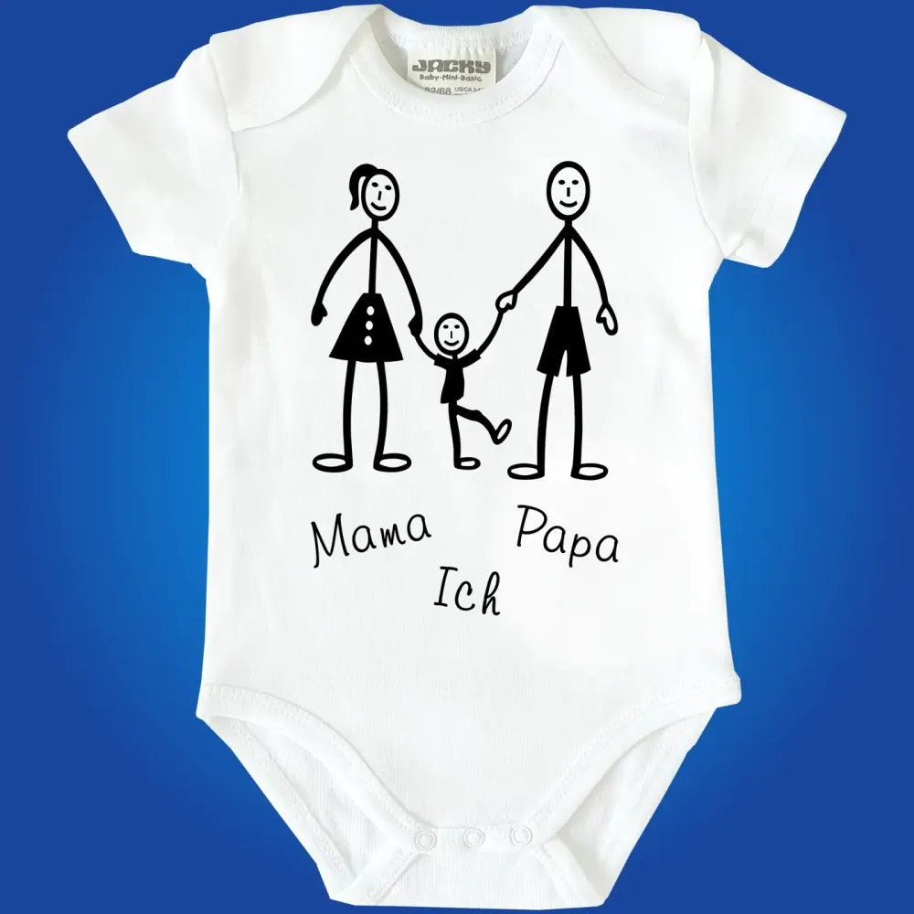 Babybody Familie mit Wunschnamen