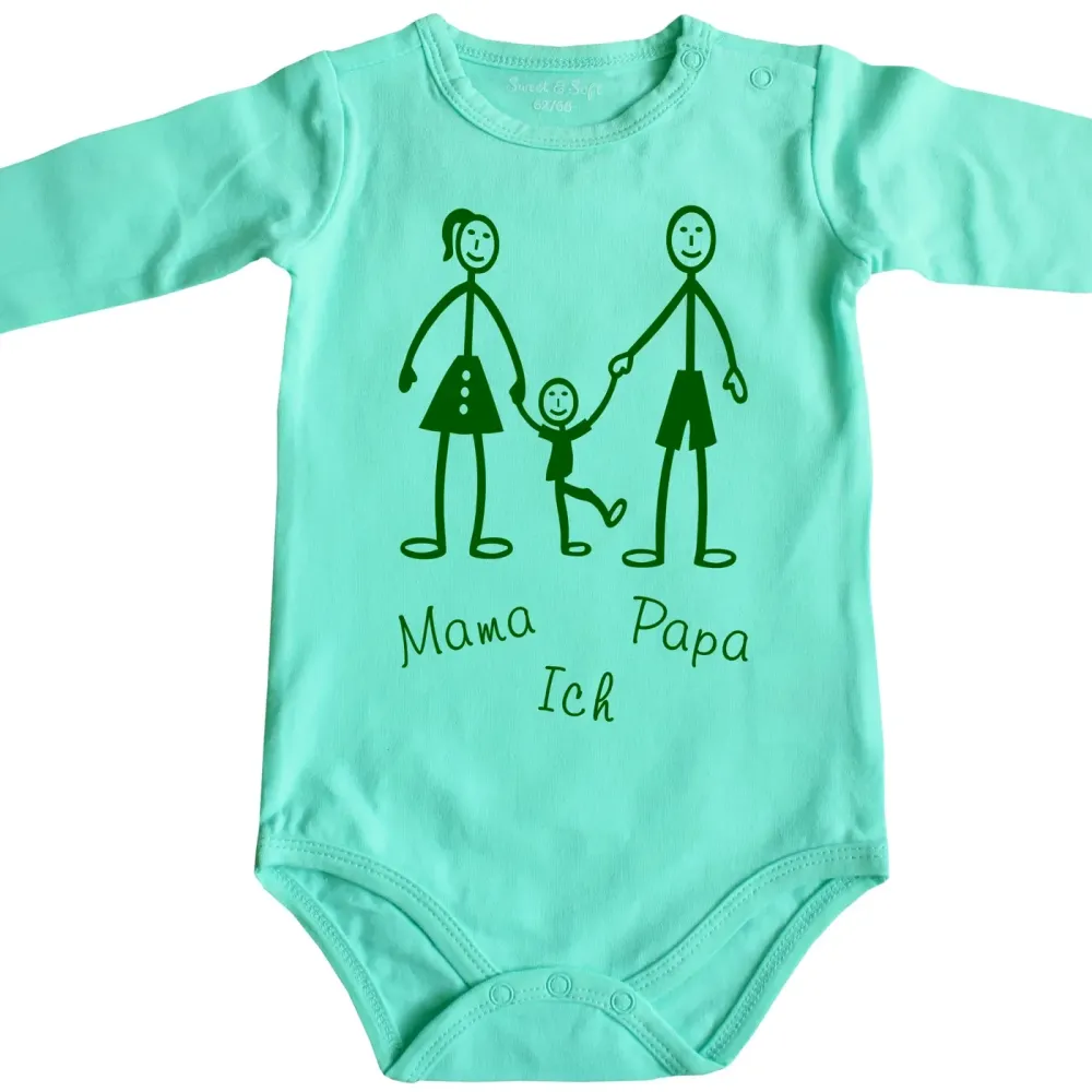 Süßer Baby Body personalisiert mit Namen